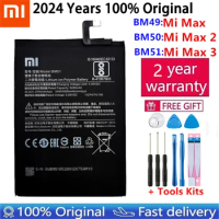 Original Replacement Battery for Xiaomi Mi Max 3, BM50, Mi Max 2, Max2, BM49, Genuine Phone Battery + Tools, 100% Original