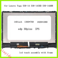 ips FHD 140" FOR LENOVO YOGA 530-14IKB yoga 530-14ARR 530-14 LCD DISPLAY TOUCH SCREEN DIGITIZER FHD ASSEMBLY FRU 5D10R03189 81EK