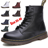FCReady Stock Brand Dr Casual Men Boots Martens Waterproof Couple Martins Boots Men Leather Doc Shoe