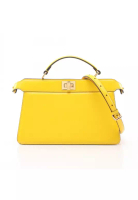 Fendi Pre-Loved Fendi Peekaboo isee u East-West Handbag leather yellow 2WAY