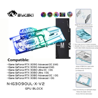 Bykski GPU Water Block For Colorful iGame RTX 3080 3090 Ultra OC 10G/Advanced OC Graphic Card,VGA Cooler, N-IG3090UL-X-V2