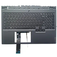 For Lenovo Legion 5-15IMH05H -15IMH05 -15ARH05H -15ARH05 US laptop keyboard with Upper case Palmrest keyboard bezel