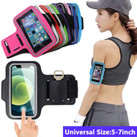 Running Sports Armbands For iPhone 15 14 13 12 11 Pro Max 14 Plus Samsung S22 S23 Ultra Zipper Arm Bag Case For AirPods Pro