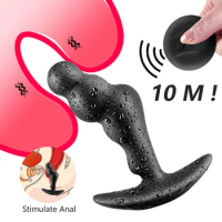 Anal Vibrator Wireless Remote Control Vibrator Male Prostate Massager USB Charging Butt Plug Vibrator Anal Sex Toys For Men
