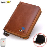 Smart Bluetooth Credit Card Holder Mens Double Cardholder Case Wallet Business Bank Creditcard Minimalist Wallet