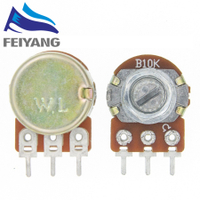 WH148 B2K B1K 15มม. B5K B10K B20K B25K B50K B100K B500K B1M ตัวโพเทนชิโอมิเตอร์ต้านทานเปลี่ยนค่าได้เ