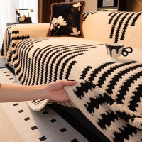New autumn and winter soft cotton velvet sofa cover, full coverage, one-piece sofa cushion, living r