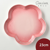 法國 LE CREUSET 花型盤 點心盤 盛菜盤 造型盤 23cm 櫻桃粉【$199超取免運】