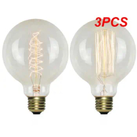 3PCS Edison Bulb E27 40W 60W 80W 220V C35 ST64 T45 BT53 A60 G80 G95 G125 Filament Incandescent Light Ampoule Vintage Lamp For