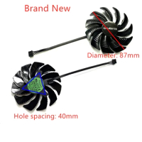 New 85mm 87mm Computer Graphics Card Cooler Fans For Gigabyte GTX 1050/TI 1060 1070 960 RX 470 480 570 580 MINI-ITX Graphics Car