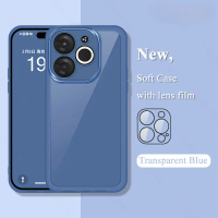 Sarung Telefon Lutsinar, Dengan Perlindungan Kamera, Untuk itel A80, Bampar Kalis Kejutan, Penutup B