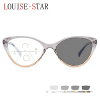 Photochromic sunglasses, multifocal reading glasses, women's glasses, cat's eye style glasses frame
