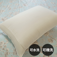 【水洗枕頭-小】60cmX42cm台灣製 可水洗機洗、超透氣不悶熱、支撐性佳 棉床本舖 枕頭 水洗枕