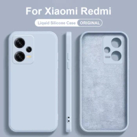 Original Liquid Silicone Cases For Xiaomi Redmi Note 12 11 10 9 Pro Turbo Mi 13 12 11 12S Ultra 11T 12T Pro Lite 12X Accessories