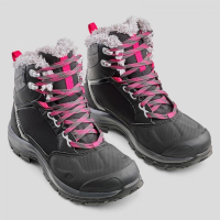 迪卡儂女-16°C防水防滑登山雪靴 QUECHUA SH520女用登山鞋 9成新