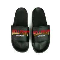 HELLPRINT sandal slop pria wanita tanpa lem,sandal distro premium terbaru. Karet Luar Ruang Shoes