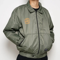 Hakumata Jaket Baseball Nilon Pria Yama Olive