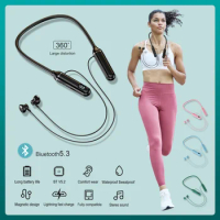 Bluetooth Earphones Wireless Headphones Magnetic Sport Neckband Neck-hanging TWS Earbuds Wireless Blutooth Headset with Mic