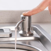 Stainless steel Kitchen Soap Dispenser Sink Liquid Soap Bottle Bathroom Detergent Liquid Hand Wash Soap Dispenser Pumps