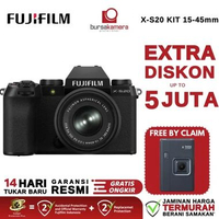 BKP FUJIFILM X-S20 kit XC 15-45mm Digital Mirrorless Camera XS20 X S20 GARANSI RESMI Kit 15-45mm Pac