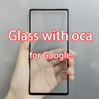 Front Outer Glass with OCA For Google pixel 7 6a 6 5 5a 4 4XL 4a 5G（front touch screen glass）