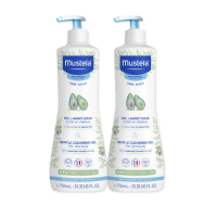 【Mustela 慕之恬廊】慕之幼 加量版多慕雙潔乳 750mlX2入(寶寶 嬰兒 洗髮精 公司貨 台灣獨家總代理)