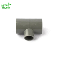 2pcs 20mm to 32mm PVC Reducing Tee Connector Garden Irrigation Hose Adapters Green Thumb PVC 3 Way Connectors