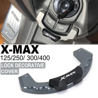 For Yamaha X-MAX125 X-MAX250 X-MAX300 2017-2023 X-MAX400 XMAX 125 250 X-MAX 300 400 CNC Electric Door Lock Decorative Cover