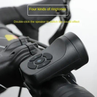 Bike USB Charging Horn Bicycle Electric Bell MTB Mountain Bike Warning Safety Ring Waterproof Bell Cycling Accessories