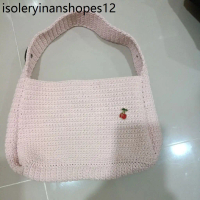 กระเป๋าถักงานมือสองhandmade