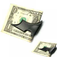 Fashion Mens Stainless Steel Moneyclip Batwing Bat Slim Id Card Money Clip Holder Magnetic Pocket Wallet Ticket Clip