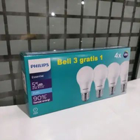 Lampu Led Philips Essential 5 wat Paket Beli 3 Gratis 1 warna Putih
