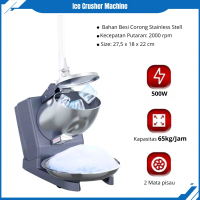 Alat Serut Es Penghancur Es Batu Dengan 2 Mata Pisau Daya 500 Watt ,Mesin Es Serut Ice Crusher