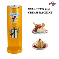 ITOP Electric Spaghetti Ice Cream Machine 4 Types Ice Cream Noodle Forming Machine Ice Cream Makers Gelato Making Machine CE