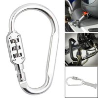 Helmet Security Lock T-bar 3-Digit Combination For Harley Honda Yamaha Indian Vespa Dirt Bike Motor Helmet Locks Parts