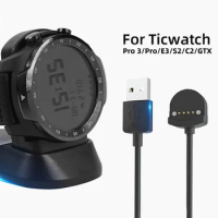 Charger for Ticwatch Pro/E3/Pro 3/Pro 3 GPS/Pro 3 LTE Fast Charging Dock USB Pro3 Smart Watch Charger Accessories