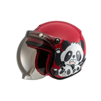 【SOL Helmets】SO-9K兒童開放式安全帽 (胖達_紅/白) ｜ SOL安全帽官方商城