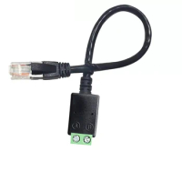 Wiring Terminal Cable RJ45 Crystal Plug 2pin Adapter Revolution Female Socket Solderless Extension Cable