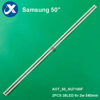 2PCS New LED Backlight Strip Samsung 50NU JL.E500K2330-408BS-R7P-M-HF/BN96-45952A/V8N1-500SMO-R0 180322 For UE50NU7400 TV
