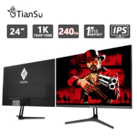 TIANSU 24 Inch Monitor 240Hz 1080p 390Hz Monitor Gamer for PC HDMI Full HD Display IPS 360Hz Computer Screen DP Gaming Monitor