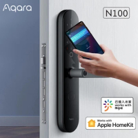 Aqara N100 Smart Door Lock Fingerprint Bluetooth Password Unlock With Doorbell For Xiaomi mi home HomeKit Smart Linkage