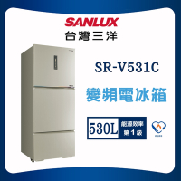 【SANLUX 台灣三洋】530L一級能效直流變頻電冰箱 (SR-V531C)