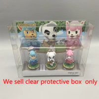 PET protective box For Animal Forest amiibo triple set transparent display box storage box collection box