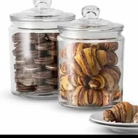 Toples Asinan 2L Kecil Kaca Beling Awet Tebal Tahan Panas Karet Kedap Food Keeper Canister Jar Murah