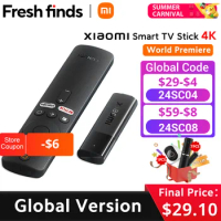 [World Premiere] Global Version Xiaomi Mi TV Stick 4K Android 11 BT5.0 TV Dongle Portable Streaming Media Multi Language