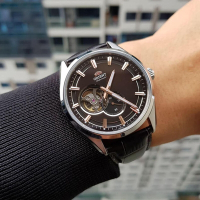 ORIENT 東方錶 Semi-Skeleton 系列 半鏤空 獨立式小秒針機械錶-RA-AR0005Y