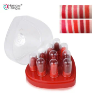Hengfang 10 Colors Mini Smooth Lipstick Set Moisturizing Long Lasting Small Lipsticks Women Makeup Kit Gift Box Cosmetics