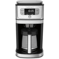 Cuisinart DGB-800 Fully Automatic Burr Grind &amp; Brew, 12-Cup Glass, Silver