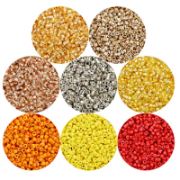 SAUVOO 2800pcs/lot 8 Colors Glass Seed Beads 1.8mm Spacer Bulk Handmade Seed Glass Beads for DIY Women Jewelry Findings F7532