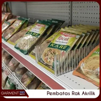 Rak Sekat Jualan Display Toko Store Jajan Bumbu Sachet Rapi Bahan Akrilik Sekar Mini Market